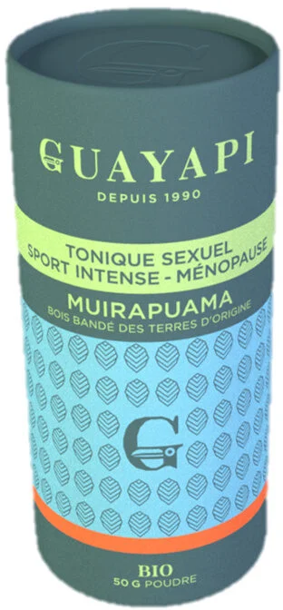 Boîte de poudre de Muirapuama bio Guayapi 50g